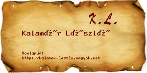 Kalamár László névjegykártya