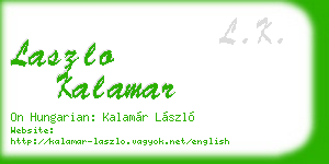 laszlo kalamar business card